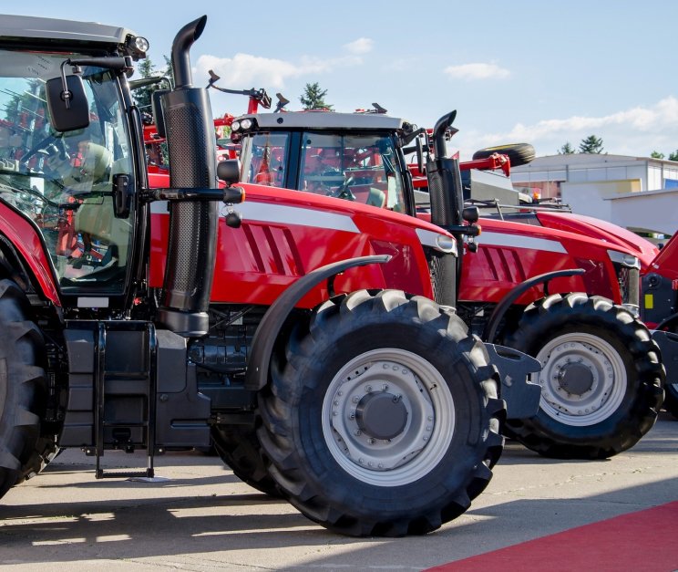 Tractor in the field